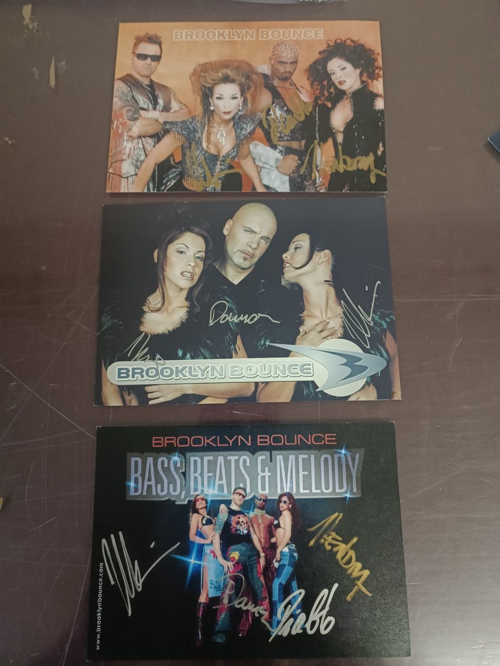Autographes: Brooklyn Bounce - 3 handsignierte alte Autogrammkarten – D'occasion à Menziken par Artographs