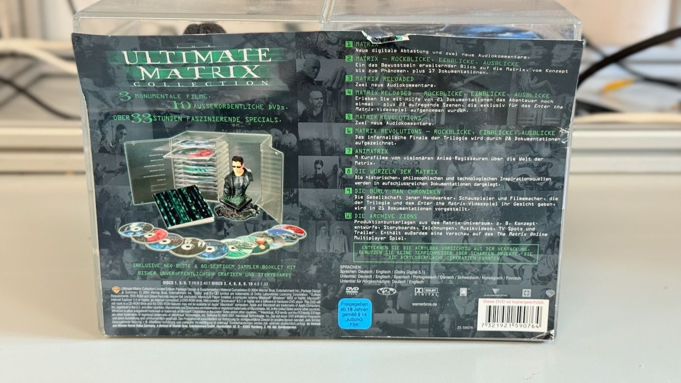 Alle DVDs: Matrix The Ultimate Limited Edition Collection 10DVD BOX SET – Gebraucht aus Rickenbach SZ von Ouir 1