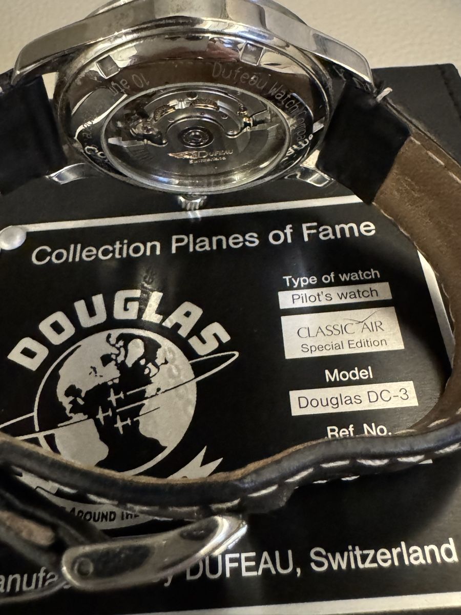 Uhren: Dufau Pilot's Watch Douglas DC-3 Automatic mit Box – Gebraucht aus Montévraz von W1965 5