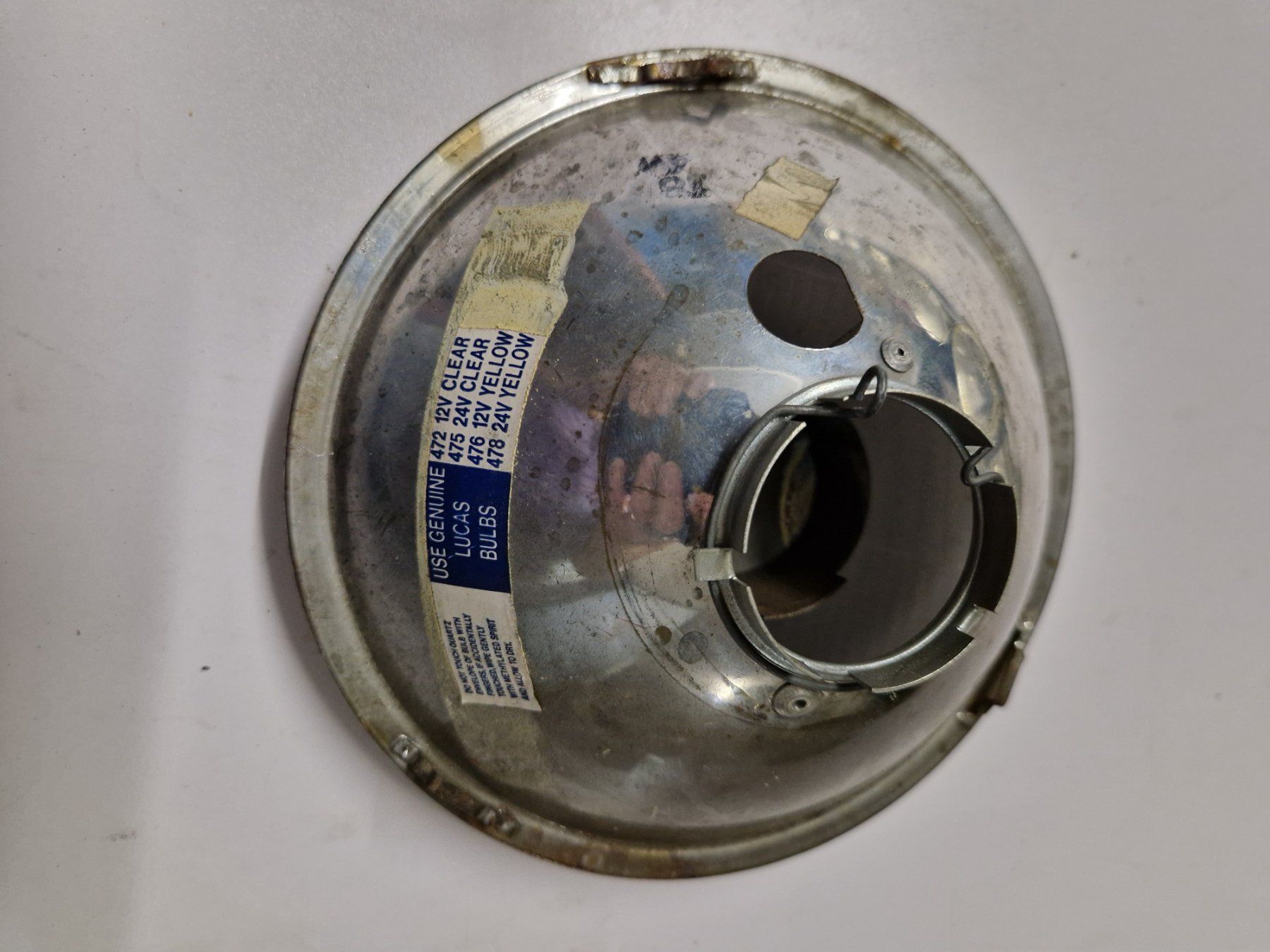 Scheinwerfer: LUCAS Scheinwerfer H4 Halogen Reflektor Durchmesser 17cm ... – Gebraucht aus Thun von Joeggu312 1