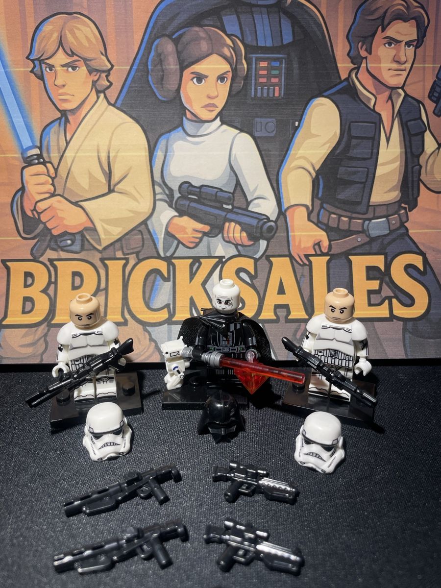 Star Wars Statuette: Star Wars Darth Vader Stormtrooper Figur Lego-Komp. – Nuovo (secondo la descrizione) da Zufikon venduto da BrickSales 1