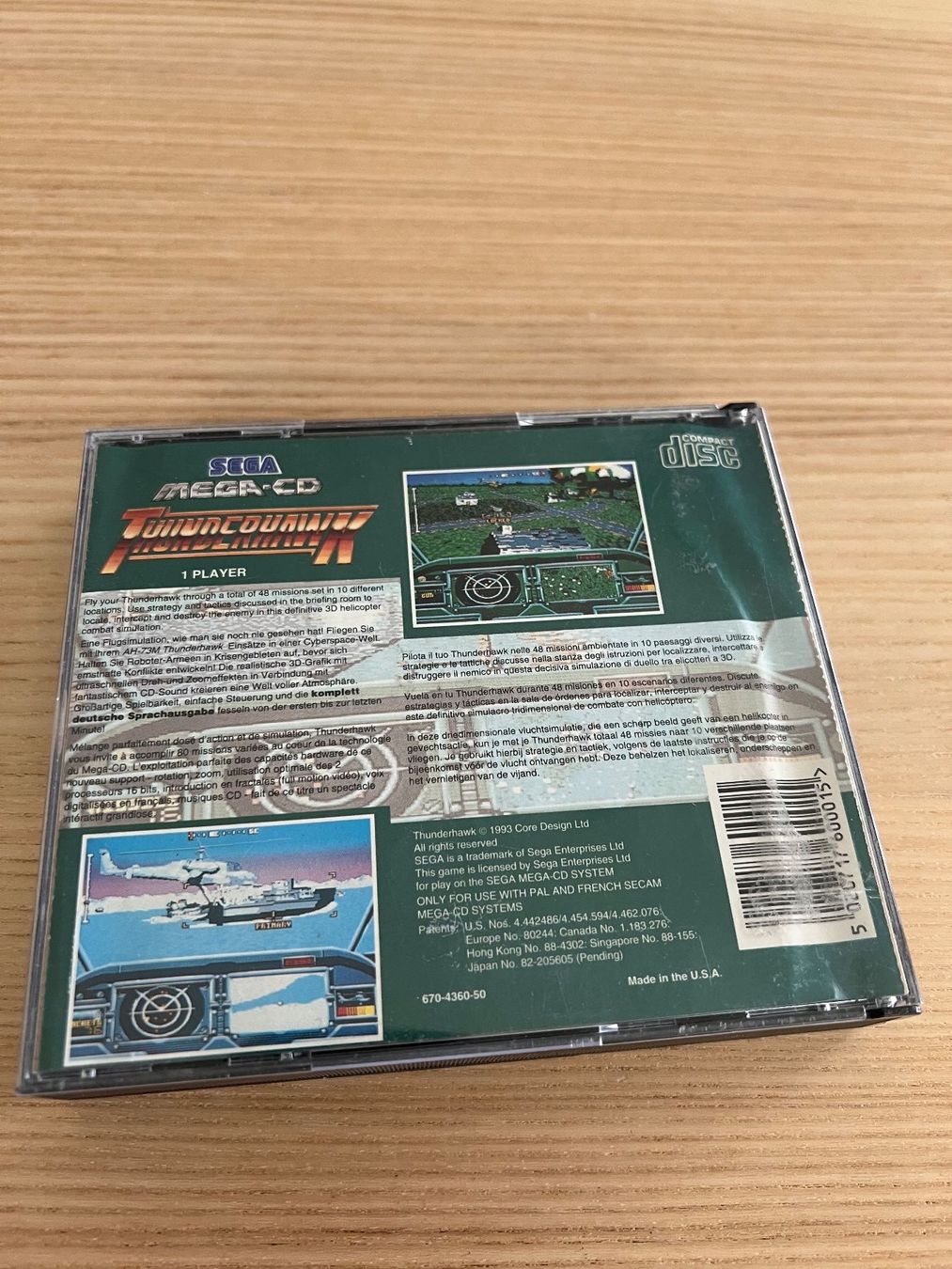 Sega Giochi: Thunderhawk - Sega Mega CD – Usato da Männedorf venduto da Armando76 1