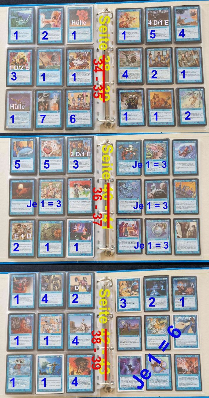 Magic The Gathering Carte collezionabili: Magic The Gathering #2 Ordner: 752 Karten & Total 353 Bilder – Usato da Zürich venduto da silver-team 9