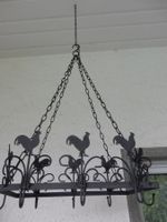 grosses Aufhängeelement für Kräuter etc. Gartenelement Hahn