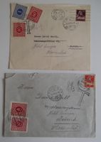1931 zwei Briefe weitergeleitet  Zürich nach Marienbad  Taxm