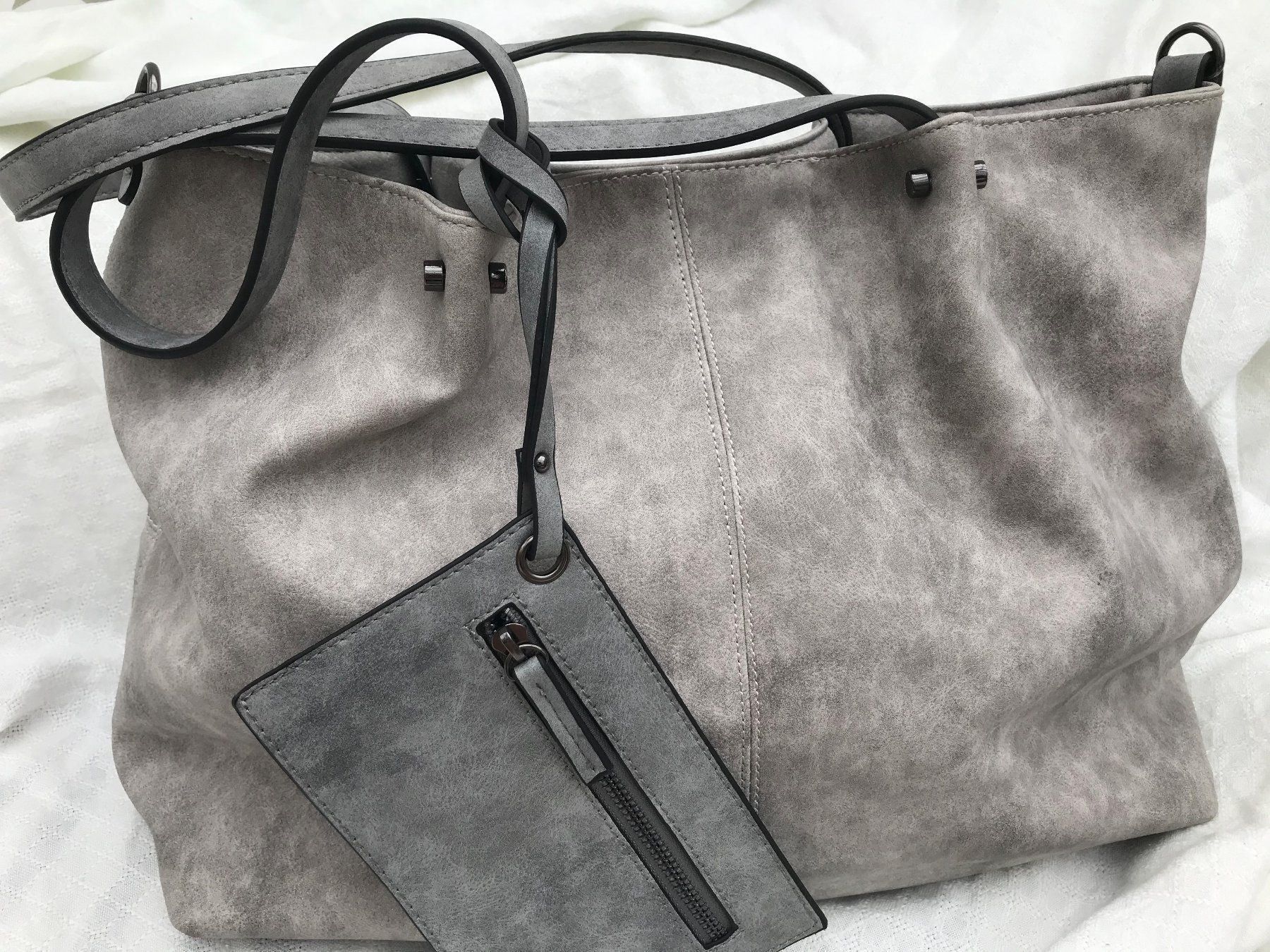 Taschen für Damen: Hand-/Schultertasche, Shopper, Grautönen, neu – Neu und originalverpackt aus Bern von antigua13 1