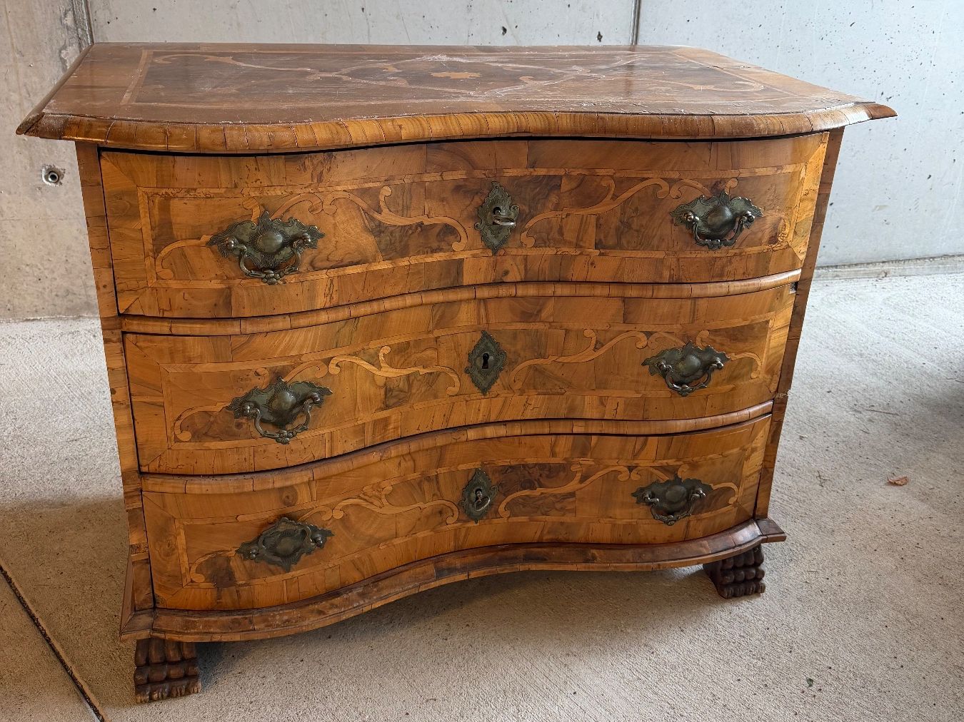 Commodes: Barock Kommode Antik mit 3 Schubladen – D'occasion à Riehen par Heenling 1