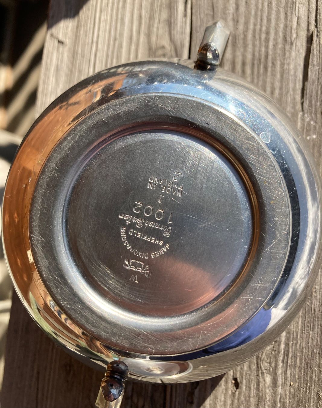 Zuccheriere: James Dixon & Sons Cornish Pewter Zuckerdose – Usato da Ranflüh venduto da SwR_E19 1