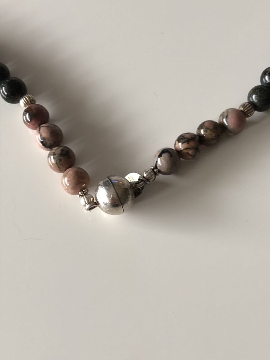 Ketten: Echte Steine Kette mit Sterling Silber 925 – Gebraucht aus Läufelfingen von Original100 4