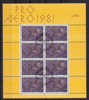 Feuillet Poste aérienne 1981, 1er jour, SBK Frs 20.00