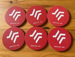 6x SRAM Velo Bike Korkdeckel Bierdeckel Deko Untersetzer