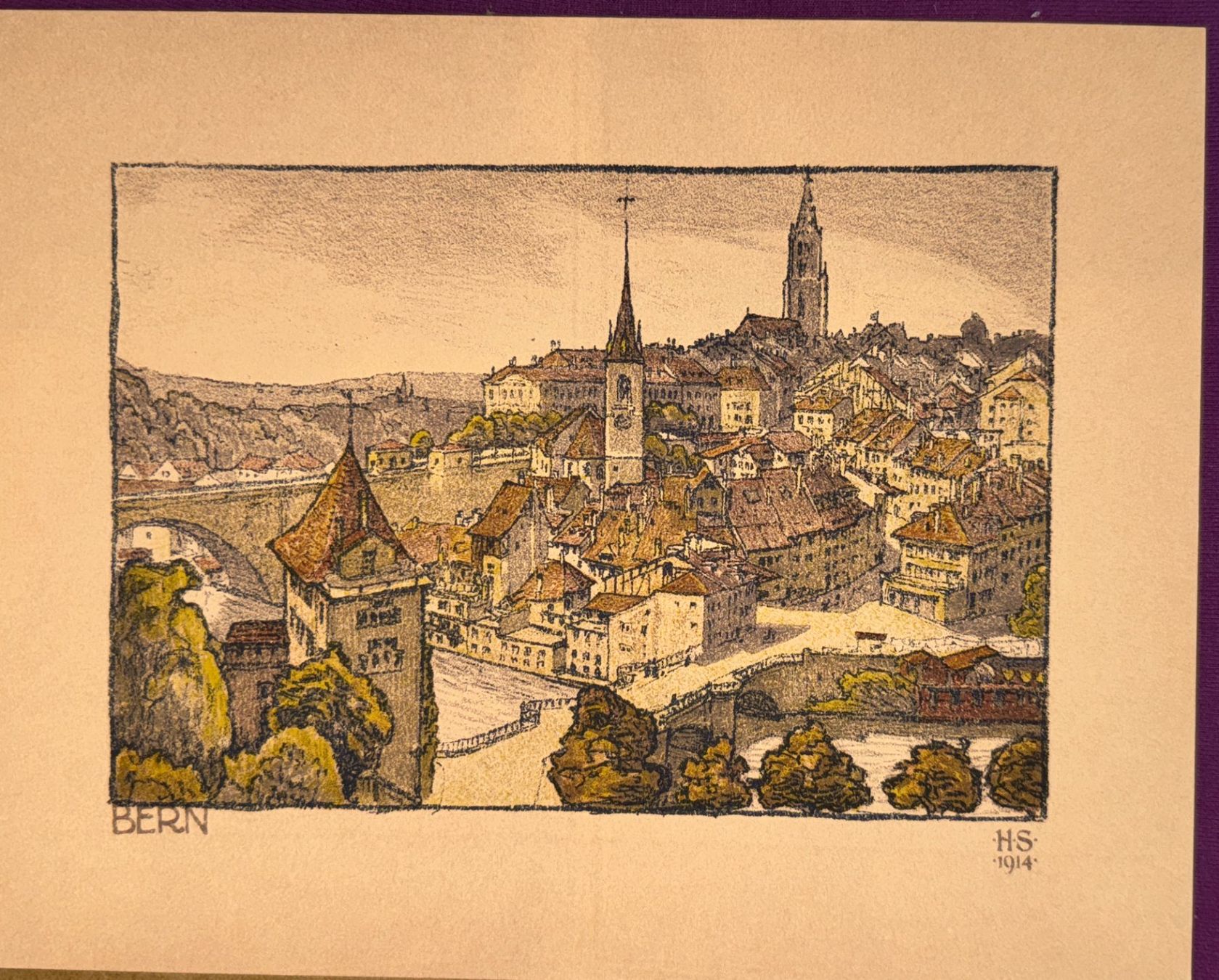 Grafica & Litografie: Kunstmappe 6 Lithographien °Die Aare° – Usato da Wangs venduto da Rumauch 2