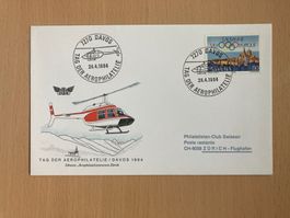 Schweiz 1984 Tag der Aerophilatelie Davos Sonderstempel