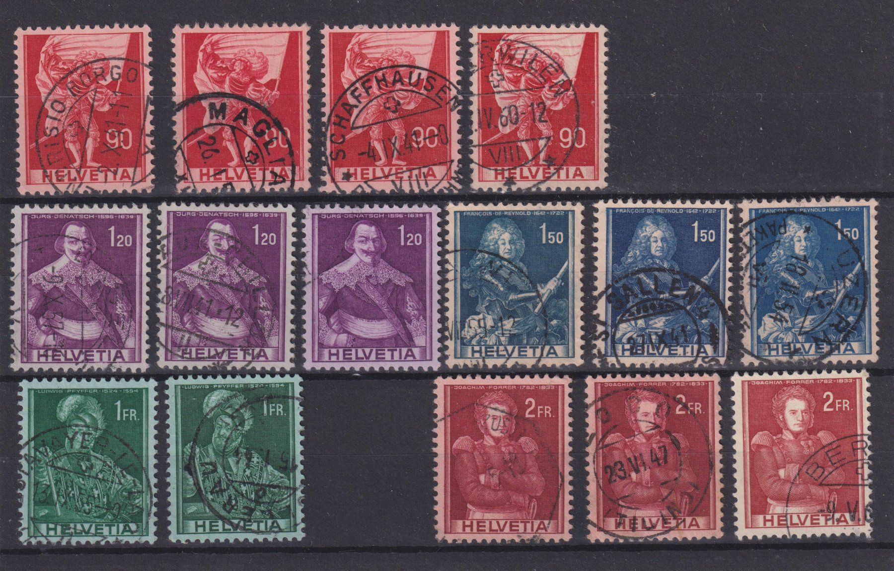 Tutti i francobolli: Historische Bilder 1941 und 1958 – Usato da Bellach venduto da qsearch 1