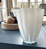 🟢 NEUF Vase blanc design élégant /Blumenvase Weiss NEU