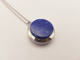 Medaillon befüllbar - Lapislazuli