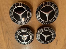 Mercedes-Benz Radnabendeckel Original, schwarz, 4 Stück