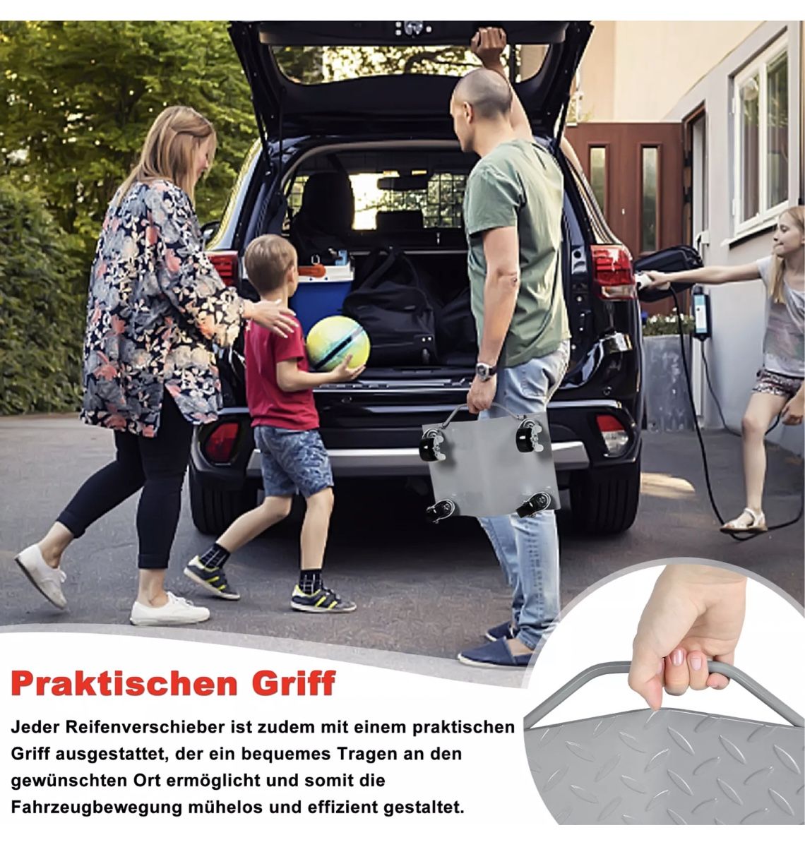 Tutti gli attrezzi: 4 Stück Rangierroller Rangierhilfen PKW Auto Rangierhilfe – Nuovo e nell'imballaggio originale da Amriswil venduto da Jajaexpress 5