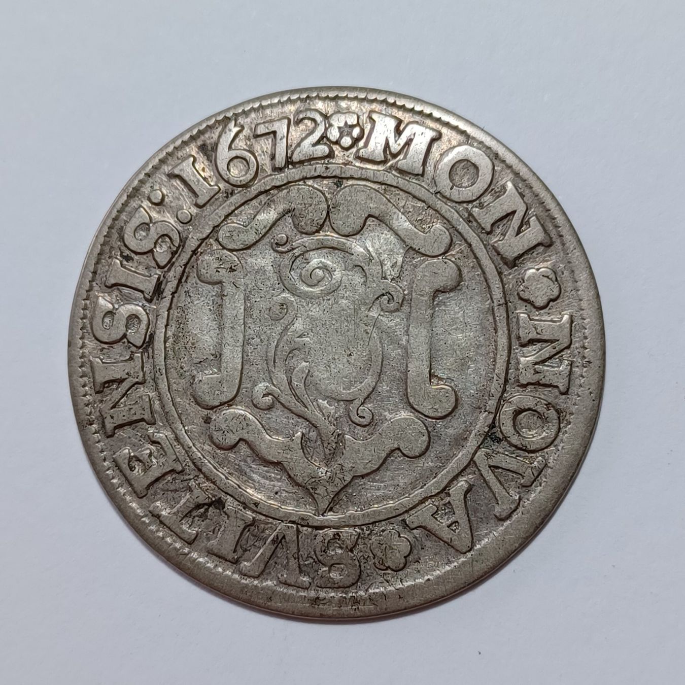Tutti le monete: 4 Batzen 1672 Schwyz – Usato da Pfäffikon ZH venduto da Schweizer_Muenzen