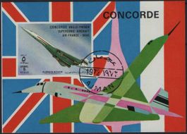 seltener Concorde Block - letzte AJMAN Briefmarkenausgabe