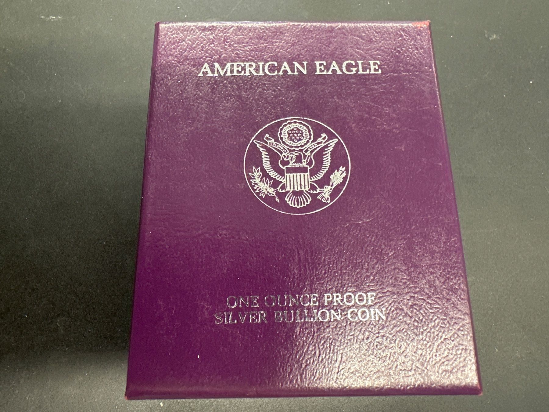 Tutti le monete: 1 Unze Silber American Eagle 1986 mit Originalbox – Nuovo e nell'imballaggio originale da Herisau venduto da herau 3