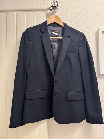 J.Crew Blazer dunkelblau Baumwollmix Grösse 4 sehr gut