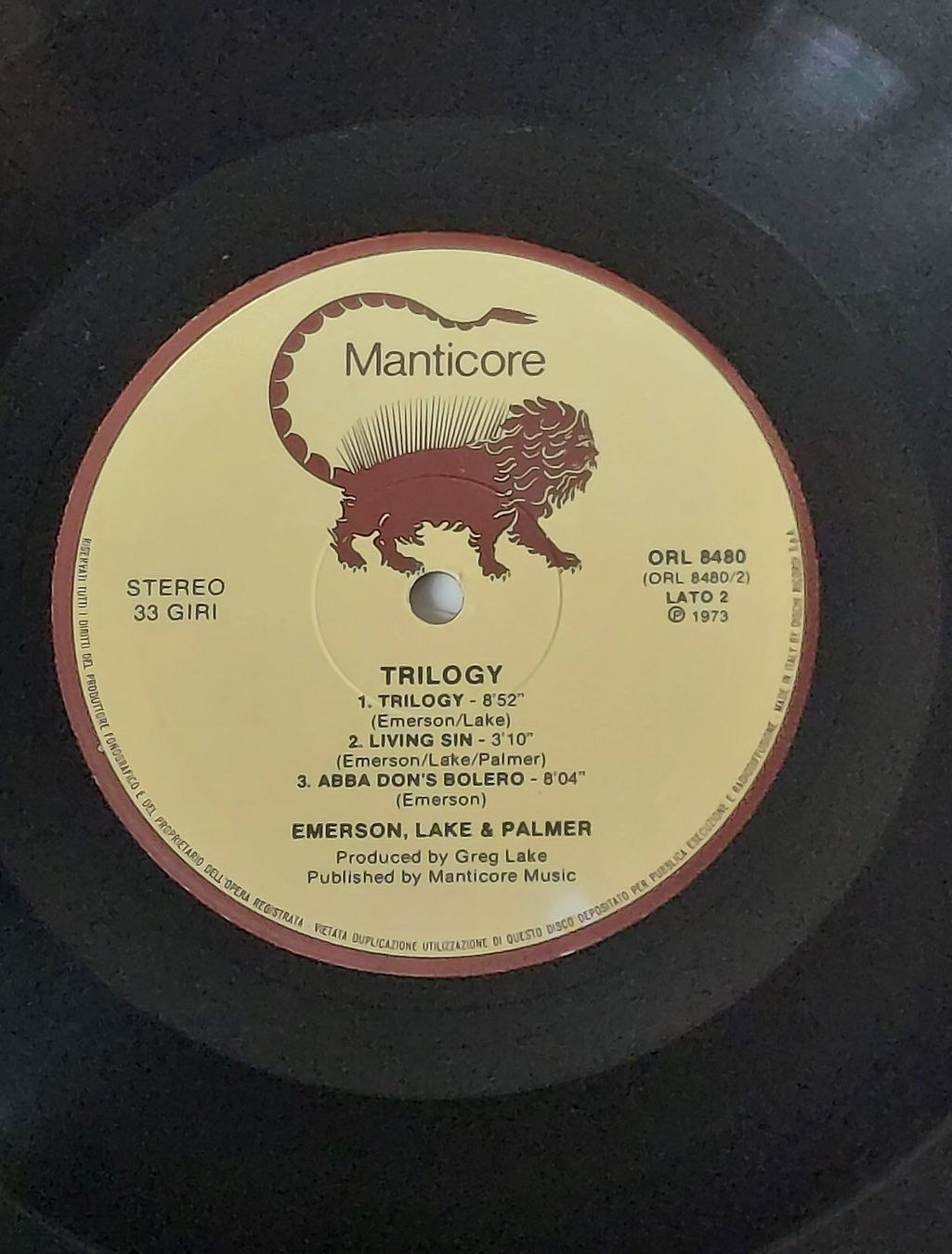 Vinyles: LP - EMERSON, LAKE & PALMER - TRILOGY – D'occasion à Steckborn par Quo7 2