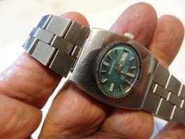 SANDOZ AUTOMAT,DAT.TAG,25JEW,UNISEX UHR.LÄÜFT-28X35MM