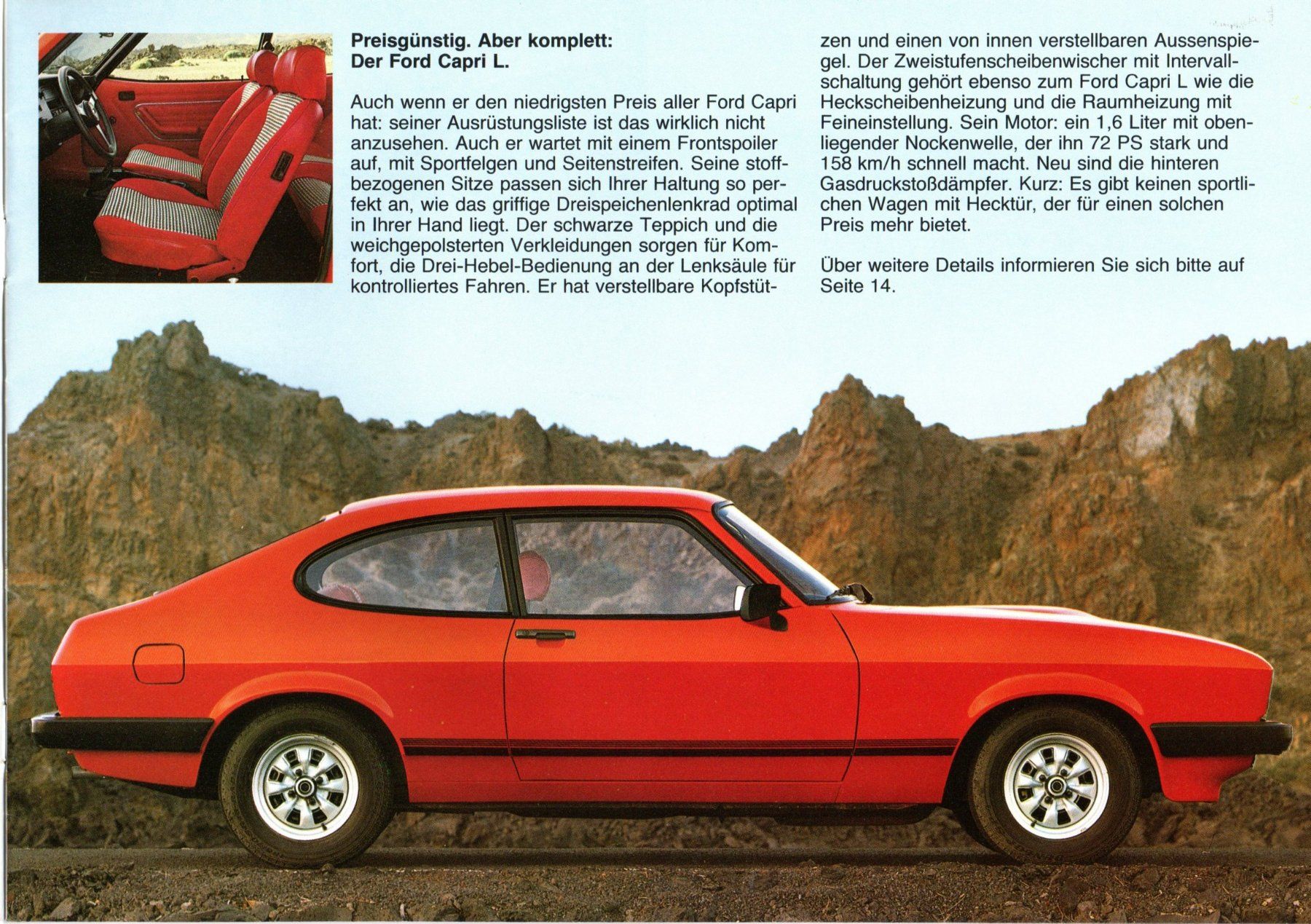 Ford Automobili: Ford Capri III - Original Prospekt – Nuovo (secondo la descrizione) da Malans GR venduto da Chueche427 2