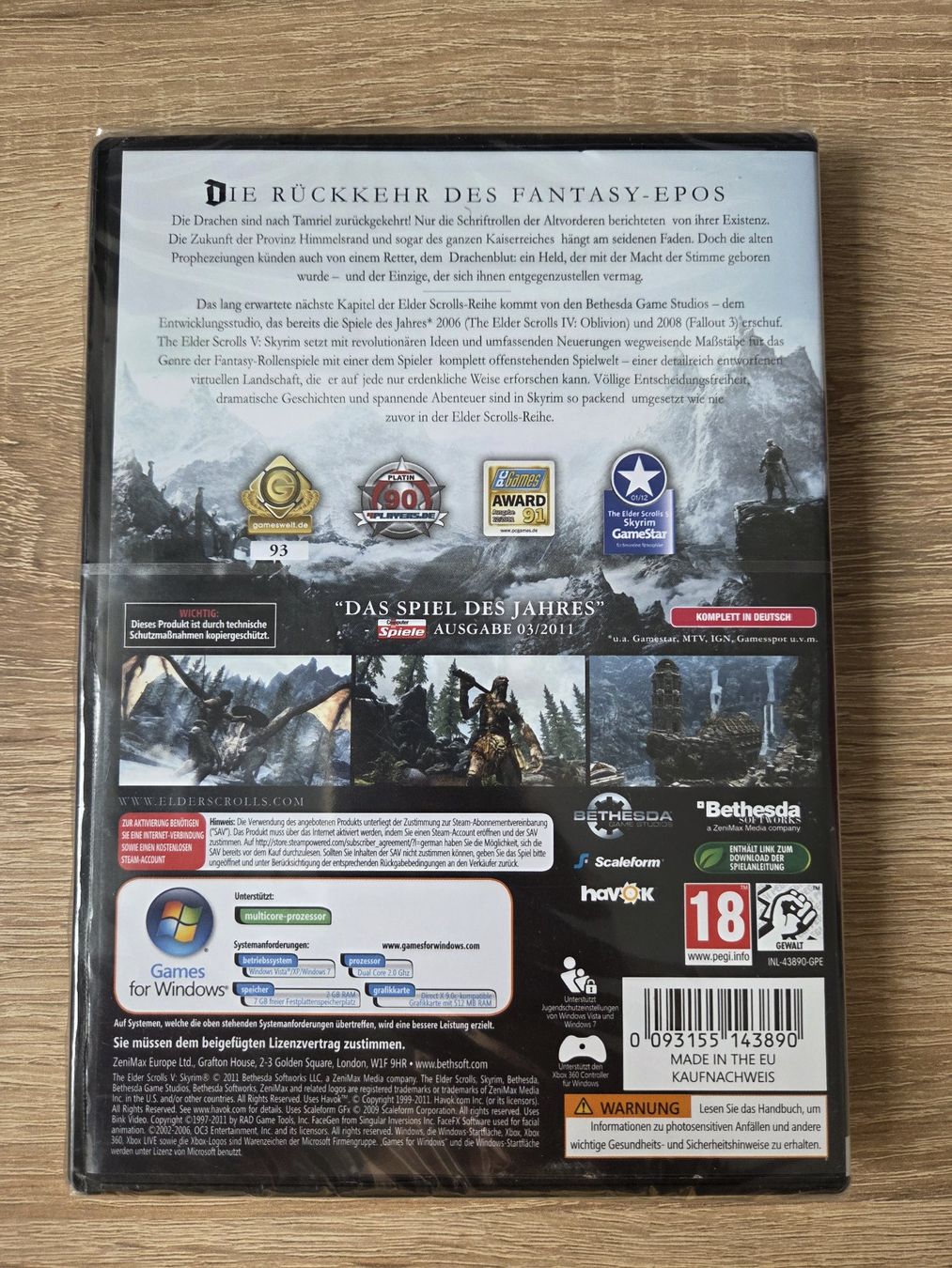 Spiele: The Elder Scrolls V: Skyrim - PC - NEW – Neu und originalverpackt aus Carouge GE von Franllo 1