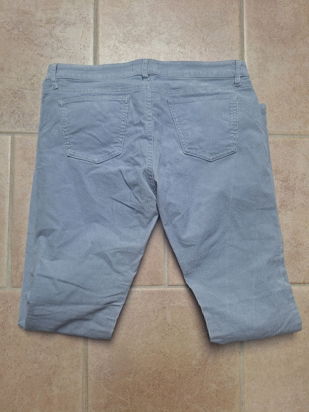 Pantalon Chino Holderness & Bourne Baxter, Bleu, Velours Côtelé Stretch, 33x34 (neuf, Avec étiquettes)