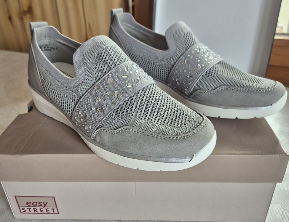 Easy Street Hedda Schuhe Grau Gr 37 NEU Bequem Weite G (Neu und
