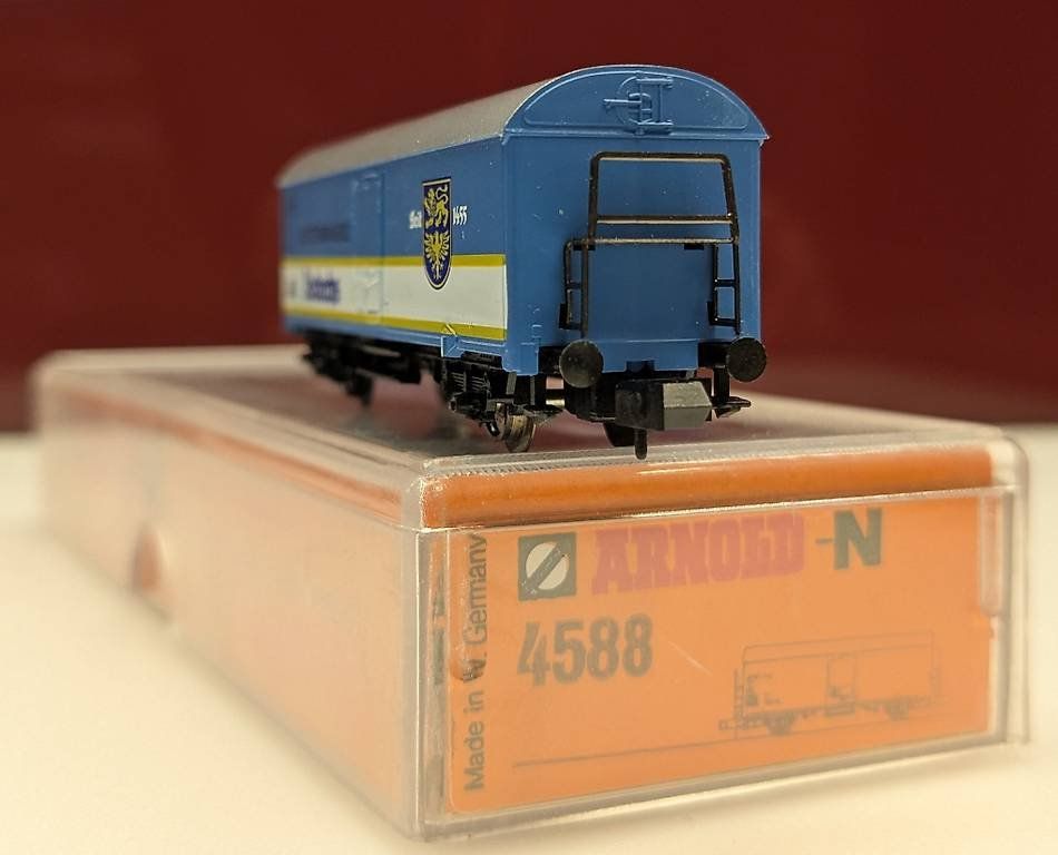 Arnold Modellini di ferrovie: Spur N Kühlwagen "KLOSTERBRAUEREI Andechs" – Usato da Reinach BL venduto da angus74 2