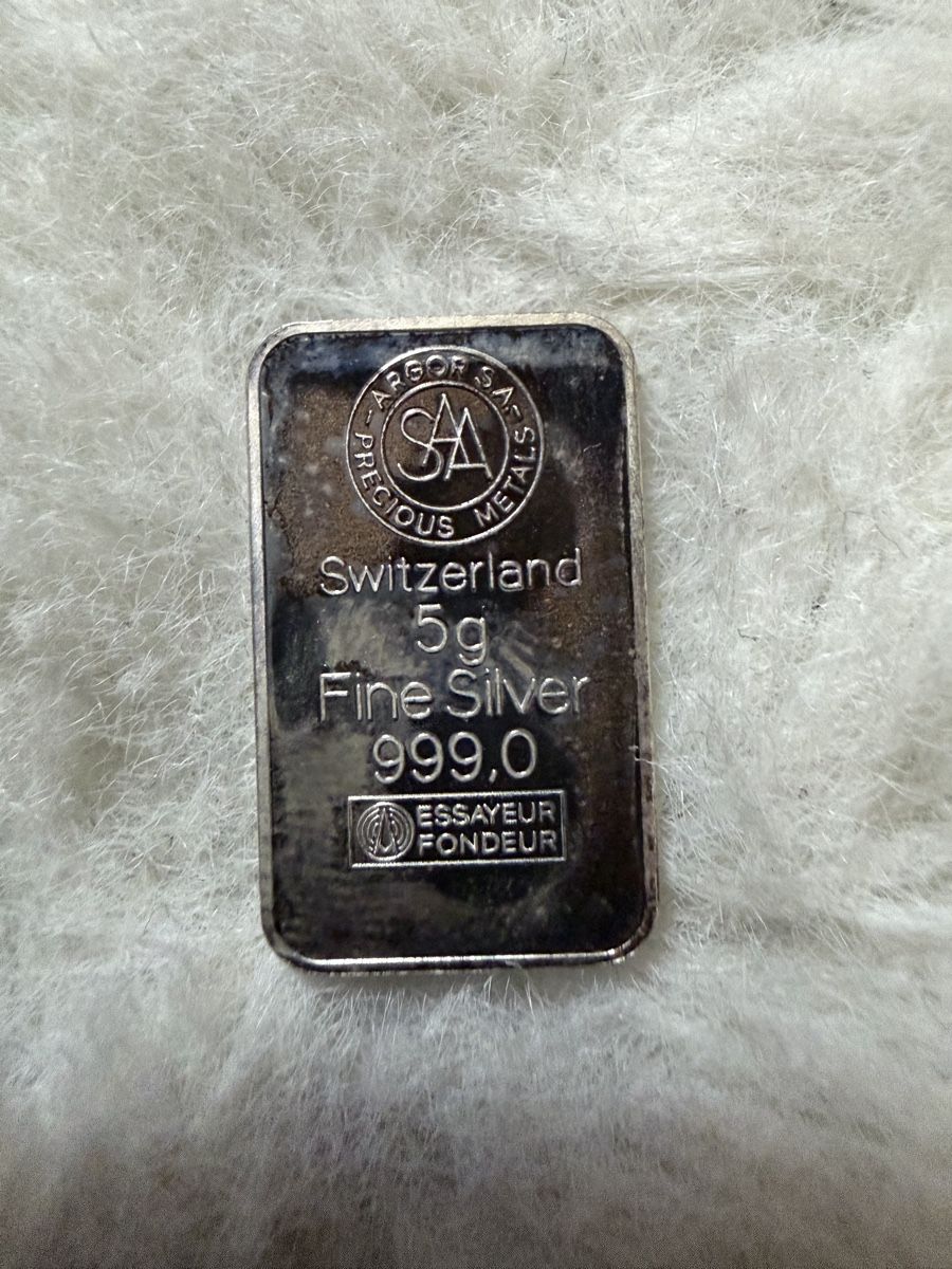 Metalli preziosi: 5 Gr. Silberbärreli Fine Silver – Usato da Zug venduto da specki5