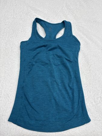 Haut de sport turquoise intégré course à pied été, S