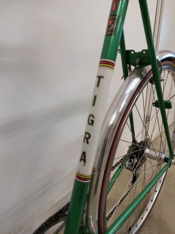 Poster Vintage Vélo Cycles Tigra Aubervilliers - Affiche Rétro 40x60cm - Décoration Murale Cyclisme
