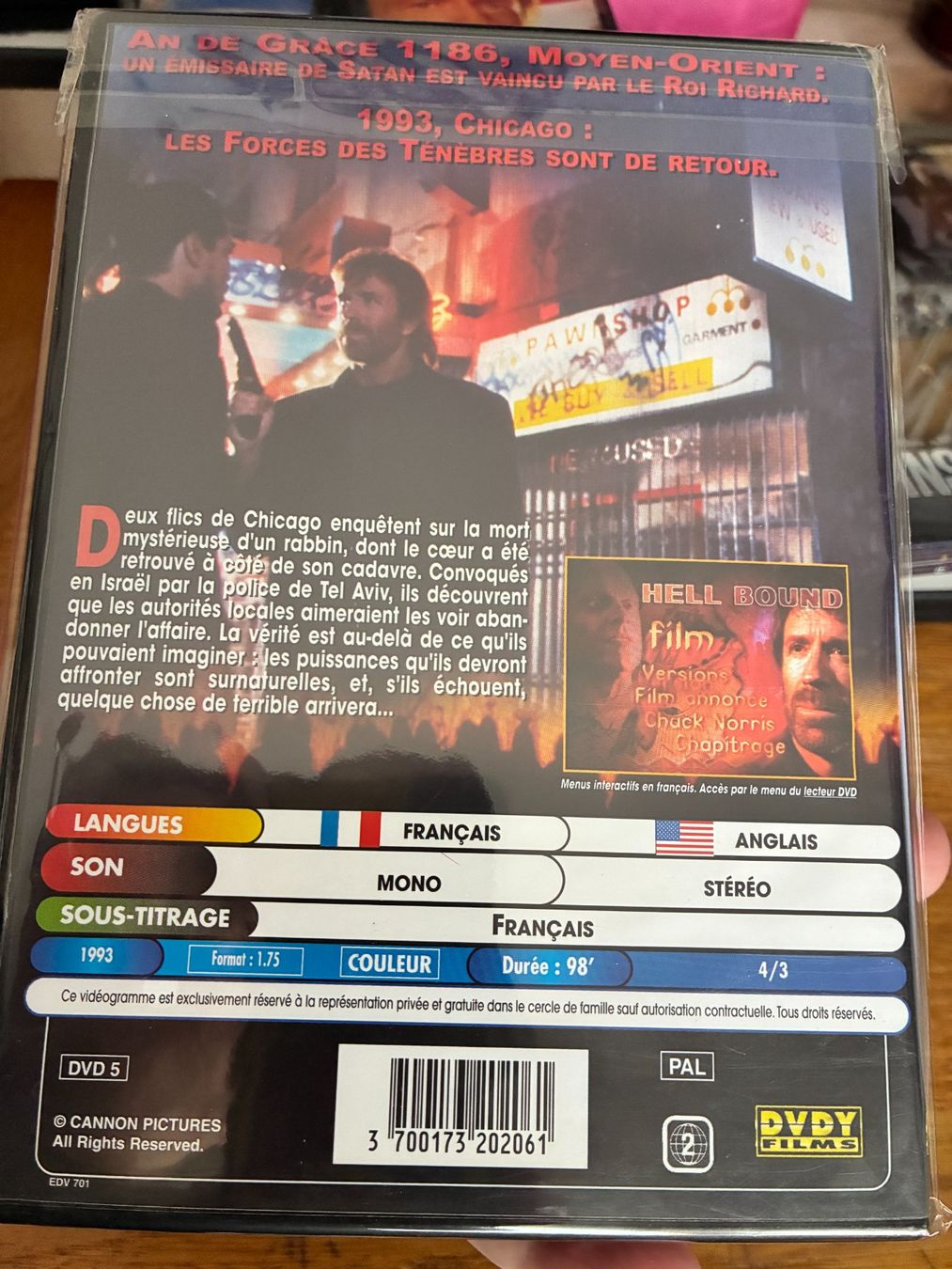 Tutti i DVDs: Hellbound (1993, DVD, Chuck Norris) – Usato da Vevey venduto da zecollector 1