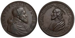Rom, Sixtus V, Medaille, Jesus