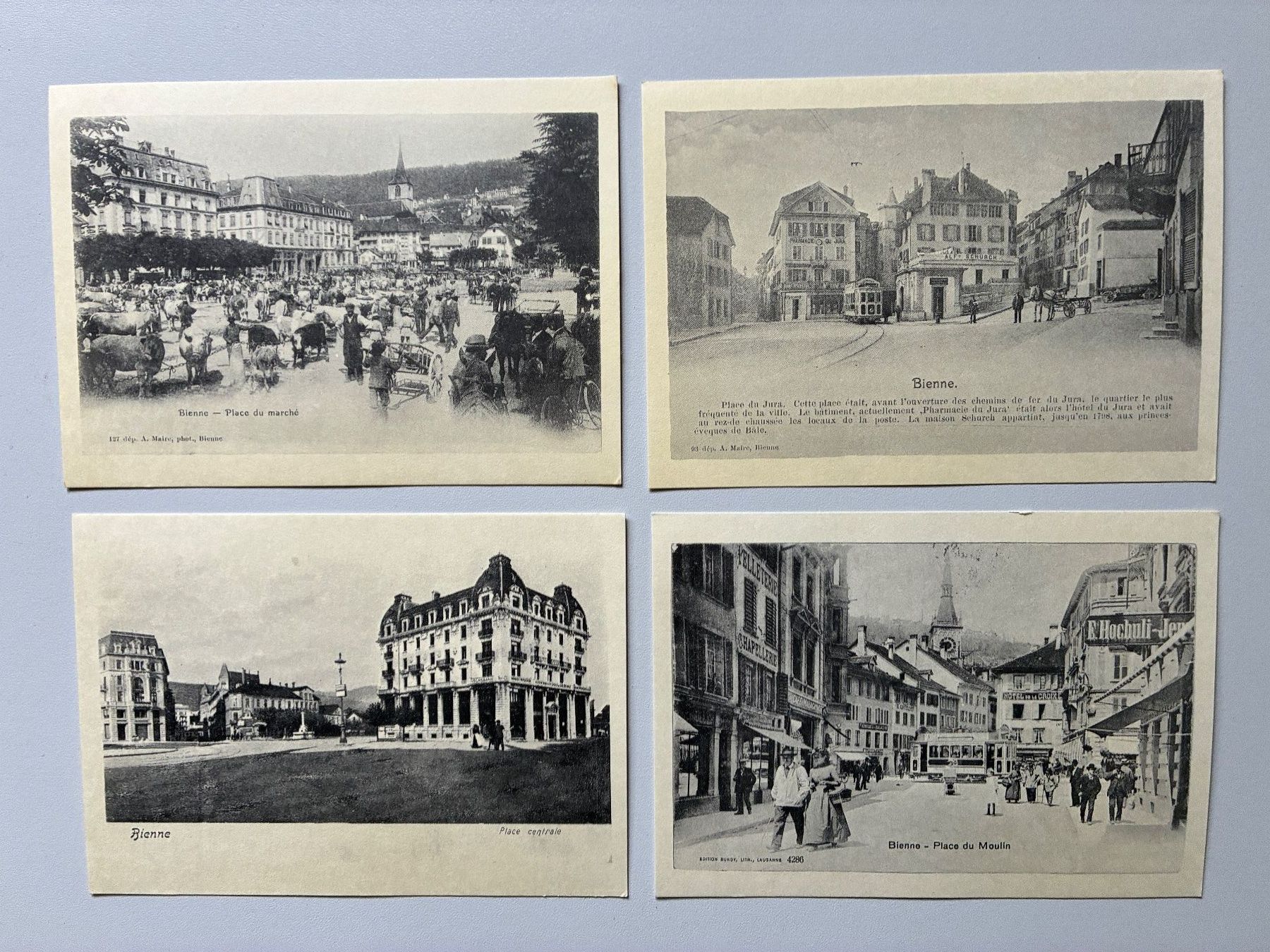 Cartoline postali: Antike Postkarten Biel – Usato da Ammerzwil BE venduto da Frama0 8