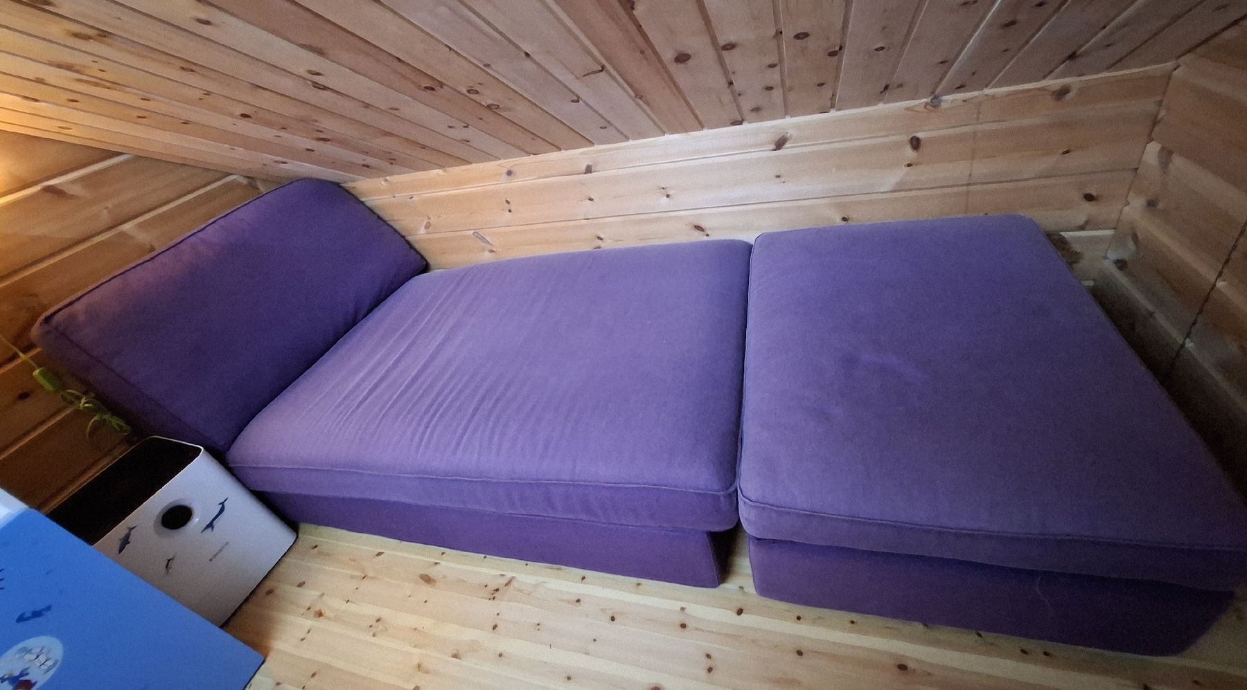 Ikea Divani: Gemütliches Sofa, Ecksofa, Lila mit Hocker und Stauraum – Usato da Niederstocken venduto da Cocos_nut 2