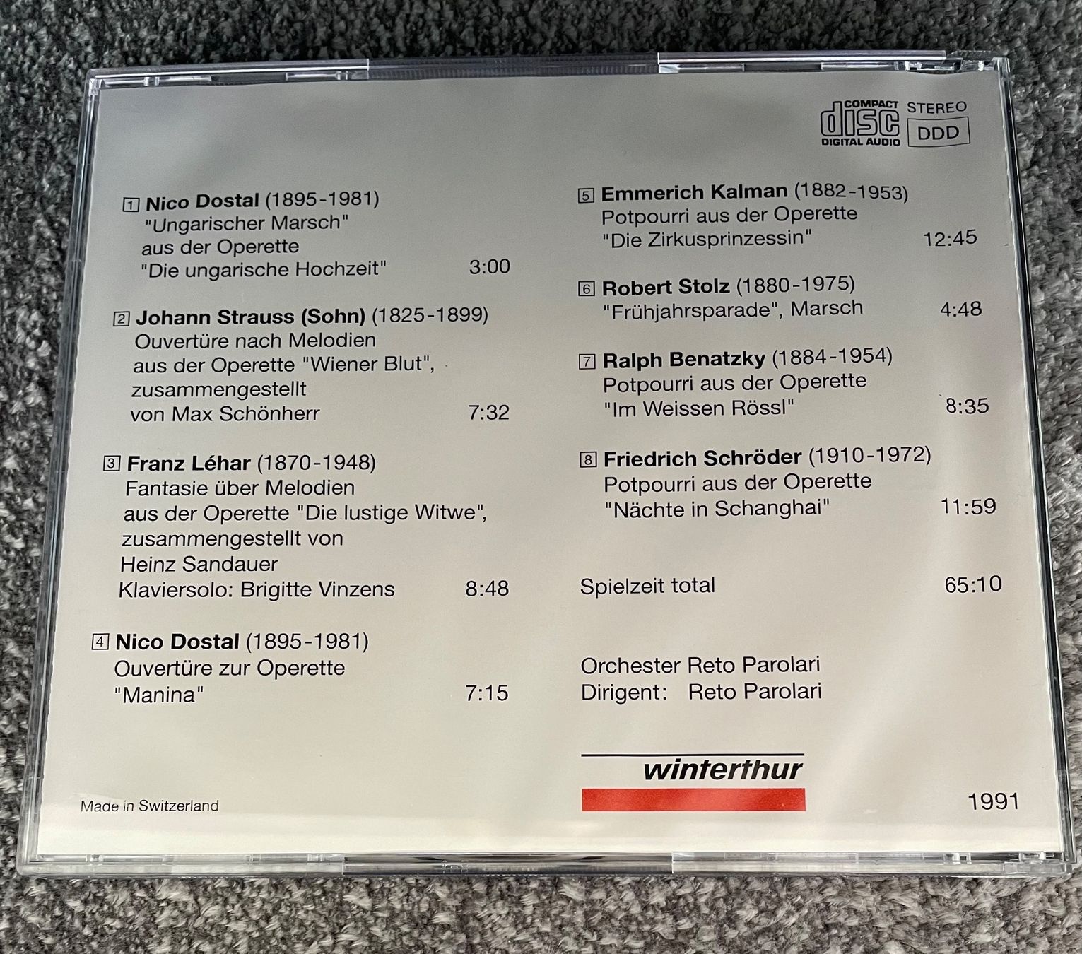 CDs: CD Operettenkonzert – Gebraucht aus Küsnacht ZH von Haus65 1