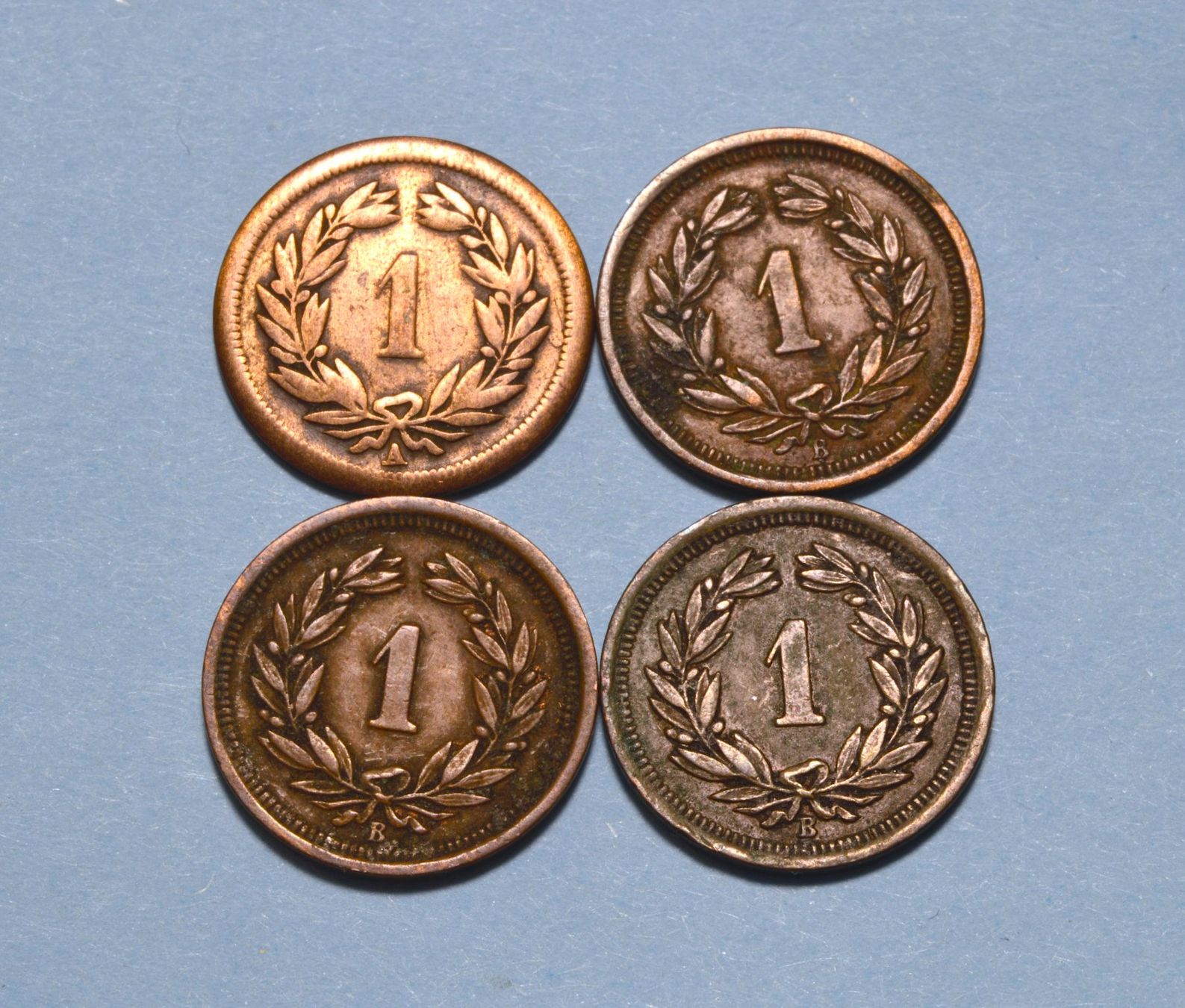 Toutes les monnaies: 1 Rappen 1851/79/87/98 – D'occasion à Oberglatt ZH par dil_85sh 3