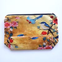 Kleine Tasche Necessaire mit Reißverschluss Vögel