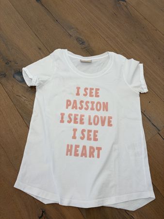 T-Shirt Mos Mosh weiss mit Aufdruck 