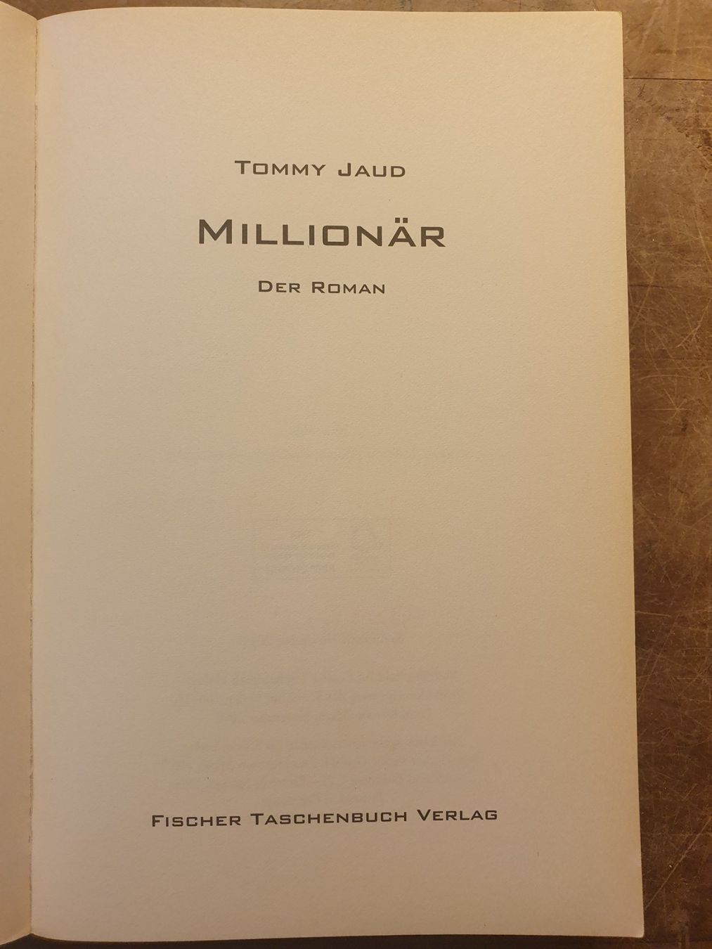 Libri: Millionär - Tommy Jaud – Usato da Zürich venduto da dialout 2