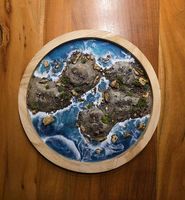 Epoxidharz Wandbild Islands 