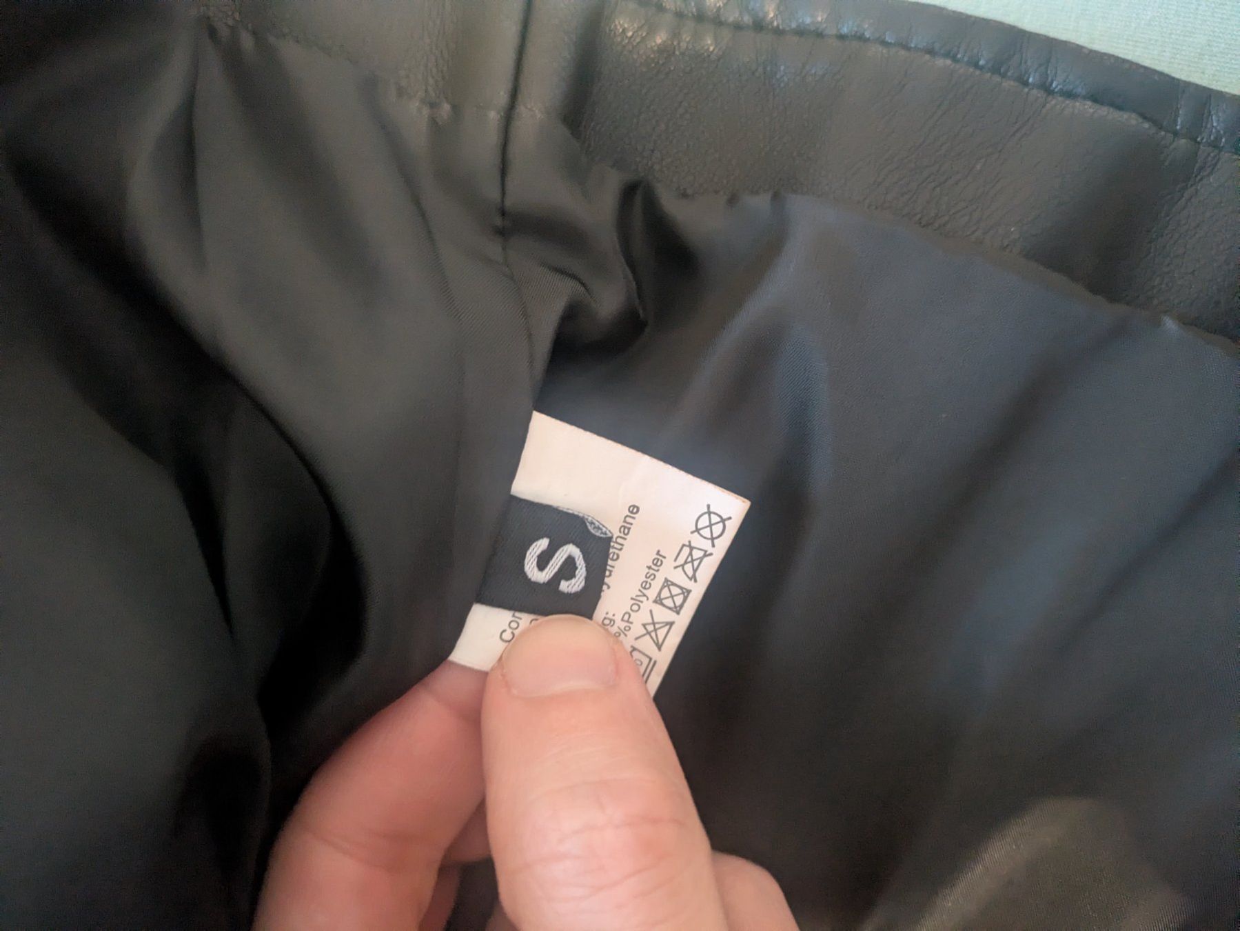 Giacche: Black Faux Leather Biker Jacket Size S – Usato da Losone venduto da AlpineLayer 5