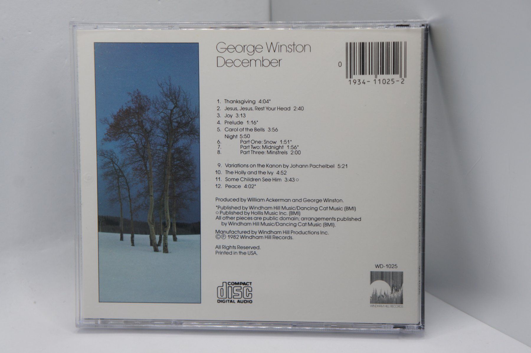 CDs: CD George Winston - December / Windham Hill – Gebraucht aus Ernetschwil von luisvonerni 1