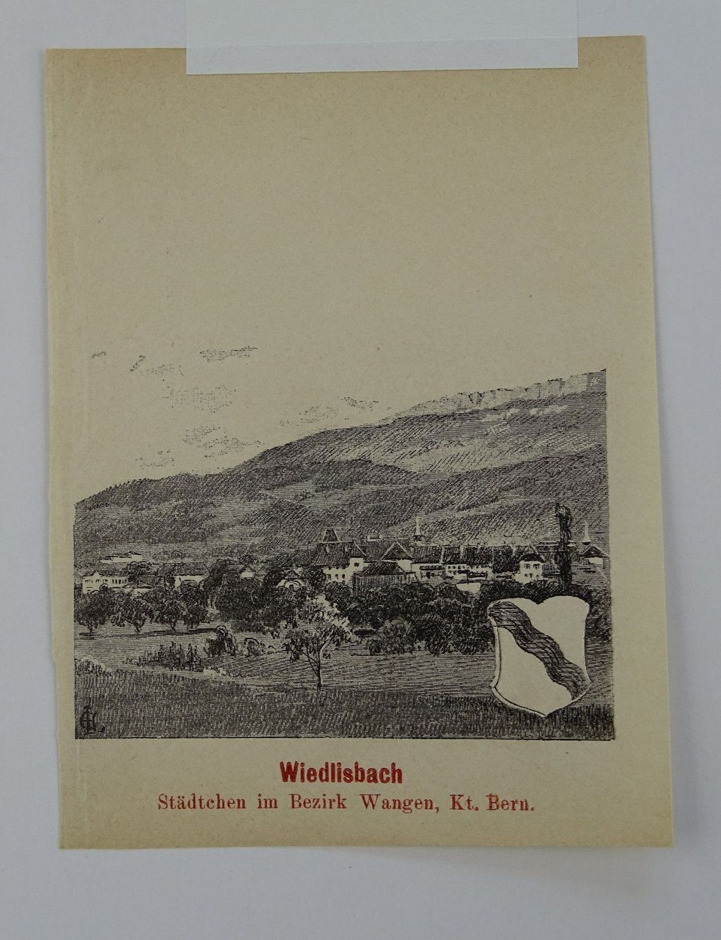 Incisioni: WIEDLISBACH, ZINKÄTZUNG 1896 – Usato da Grüningen venduto da Kartensammler 2