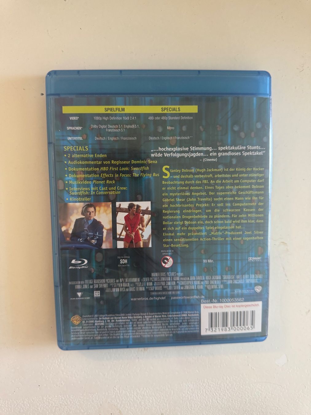Tutti i DVDs: PASSWORT SWORDFISCH. (BLU-RAY) 2001 – Usato da Basel venduto da san_2qlq 1